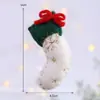 Accesorios colgantes de fieltro de lana navideño Decoración navideña Adultos Niños Decoración de árbol de Navidad DIY colgante pequeño