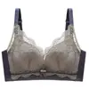 Sujetador de Encaje Popular Transfronterizo con Colores Contrastantes, Sujetador Sexy sin Varillas que Recoge los Lados del Pecho, Lencería para Mujer Push-Up Ajustable