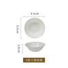 Blanco Puro Creativo Grabado Porcelana de Hueso Bol de Arroz Plato Plato Hogareño Gama Alta Estilo Europeo Hotel Vajilla Occidental juego Combinación Libre