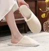 Pantuflas Desechables de Hotel Cinco Estrellas, Pantuflas Gruesas Antideslizantes para Hospitalidad en Casa de Huéspedes, Venta al por Mayor con Logo