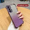 Adecuado para Samsung A27 A06 A37 A17 Funda para Teléfono con Brillo en las Cuatro Esquinas Galvanizada A57 A35 A24 A26 Set