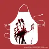 Nuevo Delantal de Halloween Impermeable y a Prueba de Aceite para Adultos Delantal Sangriento de Carnicero para Juego de Rol Delantal con Estampado de Sangre Empezando por Una Pieza