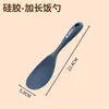 Espátula de Silicone de Grau Alimentício em Aço Inoxidável Espátula Antiaderente para Cozinhar Colher para Sopa Anti-Escaldante Conjunto de Utensílios de Cozinha