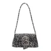 Moda Otoño 2026 Bolso de Hombro Cuadrado Pequeño de Alto Gama con Estampado de Leopardo, Diseño de Nicho Exquisito y de Moda, Simple y Elegante