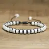 Pulsera de Cordón Color Piedra Nuevo Emperador Transfronteriza Estilo Retro Color Piedra Semipreciosa Pulsera Hecha a Mano de Cuentas