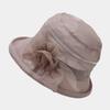 Sombrero para Mujer de Verano Estilo Coreano Plegable con Rizo Sombrero de Sol para Viajes al Aire Libre Sombrilla Sombrero de Cubeta Delgado Transpirable Sombrero para Madre