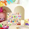 Miau aniversário pintura a óleo saco de presente caixa de presente artístico bolsa de férias buquê de embalagem saco de papel de presente