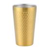 Taza de acero inoxidable 304 taza coreana taza doble de restaurante taza de cerveza taza de té dorada taza para beber jugo