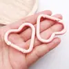 Llavero con Forma de Corazón en Colores Macaron, Accesorio Creativo DIY, Llavero Colorido con Corazón Esmaltado