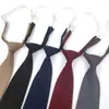 Corbata de Color Puro Rojo Azul Marino para Estudiantes Hombres y Mujeres Uniforme JK Gente Perezosa Suéter Corto Pequeña Decoración Negra Gratis