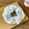 Scrunchie de Alta Qualidade Estilo Coreano para Mulheres, Elástico de Cabelo com Laço de Tecido da Moda, Acessório de Cabelo Corda para Coque Doce e Fofo