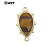 WT-C329 pingente clássico em forma de gota com gema colorida pedra Tianhe pedra ametista pode ser usado como acessórios de joias para colar
