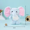 Brinquedo Sonoro para Cachorro, Fofo Elefantinho de Pelúcia, Companheiro Interativo com Papel Amassado, um Gadget Divertido para Cães de Porte Pequeno e Médio se Divertirem