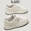 Zapatos Blancos de Cuero Genuino con Suela Blanda para Mujer, Nuevo Estilo Otoño 2026, Tenis Versátiles para Estudiantes, Zapatos Deportivos Casuales de Suela Gruesa