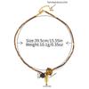 Collar de cuentas cosidas con piedra natural ámbar retro francés para mujer, estilo étnico de nicho, colgante de carpa, diseño original