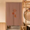 Cortinas de Puerta, Patrones de Logo Personalizados, Cortinas Colgantes para Cocinas Comerciales de Restaurantes, Cortinas Divisorias de Media Longitud sin Perforación