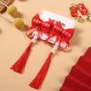 Horquilla para el pelo con borlas para niños de Año Nuevo, horquilla roja festiva de estilo chino, lazo de princesa, bola para el pelo, clip, cinta, accesorios para el cabello