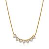 Collar de Circonita Exagerado en Forma de Corazón Transfronterizo Cadena de Tenis en Forma de Corazón de Alta Calidad Collar de Circonita de Acero de Titanio Joyería de Acero de Titanio de Dongguan