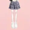 Moda Feminina 2026 Estilo Coreano Top de Manga Curta de Um Ombro Personalidade Saia Curta Plissada Retro Conjunto de Duas Peças Tendência