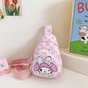 Bolso infantil celebridad de internet niña dibujos animados casual riñonera moderna genial niño bolsa de cintura moda bolso combinable al por mayor