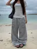 Pantalones Deportivos Casuales de Baile Retro Americano 2026 Primavera/Otoño Nuevos Holgados Adelgazantes Versátiles Rectos de Pierna Ancha