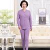 Conjunto de Cardigan de Algodão Puro e Calças de Outono para Homens e Mulheres de Meia-Idade e Idosos para o Ano do Zodíaco dos Pais Roupa Íntima Base de Algodão Vermelho