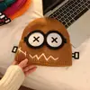 Gorro de Lana Tejido Divertido y Lindo, Atmosférico Otoño e Invierno Nuevo de Moda Dibujos Animados Cálido y a Prueba de Frío Gorro de Lana