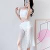 Traje de baño Bikini para mujer Bikini de tres piezas Dividido Encaje Sexy Estilo coreano Ins Popular Aguas termales Cintura alta Cubre vientre