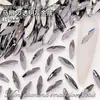 Rhinestones para Uñas Largos Tipo Marquisa de Fondo Plano de 2.5*8mm Más Vendidos, Decoraciones para Uñas Serie Brillante, Accesorios para Uñas Usables al por Mayor