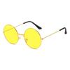 Gafas de Sol Redondas Retro Europeas y Americanas Nuevas Lentes Oceánicas Coloridas Espejo de Príncipe Tendencia de Grupo de Padrinos de Boda Moda Transfronteriza Gafas de Sol