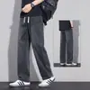 Nuevos Jeans de Tencel para Hombre 2026, Corte Recto Holgado, Novedad de Otoño, Seda de Hielo Drapé, Pierna Ancha, Versátiles, Pantalones Casuales