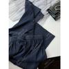 26 Moda Fresca e Fluida de Início de Primavera Tencel Macacão Amplo Reto Casual Jeans Calça de Ar