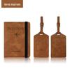 Cross-border em estoque Multicolor Luggage Tag Passage Holder terno PU Skin Sense Anti-magnético Passage Holder Couro Multifuncional Passage Bag