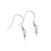 Bandeja de cuentas de plata esterlina S925 con gancho para la oreja, accesorios para aretes hechos a mano, chapados en oro K.
