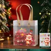 Bolsa de Regalo Tote Navideña Transparente DIY Nuevo Estilo Nochebuena Bolsa de Manzana Dulces PVC Bolsa de Regalo Souvenir Mayoreo
