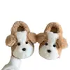 Pantuflas de algodón súper lindas con diseño de cachorro de dibujos animados para mujer, estilo nuevo, cómodas y amigables con la piel, con una sensación como de nube, disponibles en pares para venta al por mayor