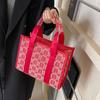 Bolsa de boda bolsa de gran capacidad nicho femenino usualmente disponible sobre rojo portátil rojo boda especial bolso de mujer bolso de mano nupcial