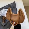 Bolsa axilar para mulheres 2024 novo high-grade feminino all-match nicho design on-line popular único ombro saco de bolinho de massa de corpo cruzado
