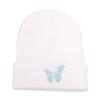 Estilo Coreano Otoño e Invierno Nuevo Gorro de Punto con Estampado de Mariposas Gorro Pulóver Viaje Cálido Caliente Gorro de Lana