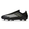 Zapatos de fútbol Yamal F50+ sin cordones, color rosa, con tacos largos, AG/TF, para adultos, adolescentes y niños, aptos para hombres y mujeres, para entrenamiento