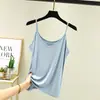 Camisola de Modal para Mulheres, Sem Mangas e Decote V, Roupa Íntima para Primavera e Verão, Camiseta Regata de Tamanho Grande, Estilo Garota Spicy