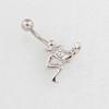 Anillo para el ombligo Haz el amor Perforación corporal Clavo para el ombligo Varilla de acero inoxidable médico Fuente de Aliexpress