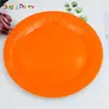 Comércio Exterior Transfronteiriço Pratos de Papel Coloridos de 7 polegadas Pratos de Papel Ecológicos para Bolo Decoração de Festa de Aniversário Pratos de Papel Descartáveis Em Estoque Atacado