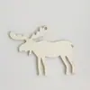 Enfeites de árvore de Natal de madeira, decorações criativas pintadas à mão para casa, peças de madeira para pintura DIY com tema de Natal
