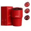 Copo de café transfronteiriço, copo térmico de aço inoxidável 304, copo de água de escritório simples e portátil, copo de carro de aparência elegante e que retém o frio