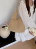 Bolso Tejido de Paja Estilo Francés para Mujer, Estilo Artístico y Natural, Adecuado para el Trabajo, Nuevo Modelo 2026, Bolso Cubo Tejido Fresco de Verano