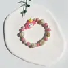 Pulsera de Cerámica Jingdezhen Nueva Pulsera de Cerámica Estilo Chino Joyería Hecha a Mano Cuerda Estilo Tíbet Puesto de Pulseras Jingdezhen