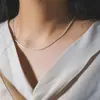 Collar Minimalista de Acero de Titanio para Mujer, Nuevo y Moderno 2021, Collar Gargantilla Sencillo con Cadena para Clavícula de Gypsophila