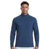 Camisas esportivas de manga comprida feitas sob medida de fábrica, camisetas esportivas quentes de manga comprida feitas sob medida, camisetas masculinas antiestáticas de outono e inverno feitas sob medida