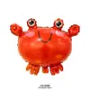 Globos de animales marinos, globos de tiburón, decoraciones para fiestas, globos de foil, langosta, tiburón blanco, mundo submarino exótico